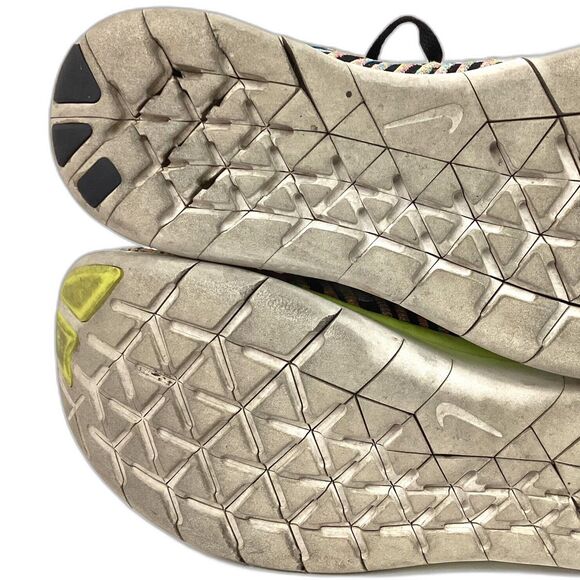Nike Free RN Flyknit-Women's 8/Men's 6.5 -Rainbow Knit Running Shoes- 831070-102 - Picture 8 of 10